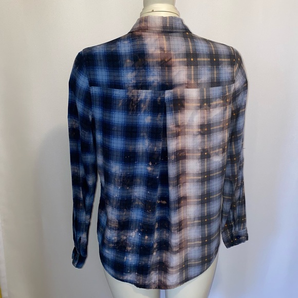 *CUSTOM DYED HALF/HALF DESIGN BUTTON DOWN - Picture 6 of 8